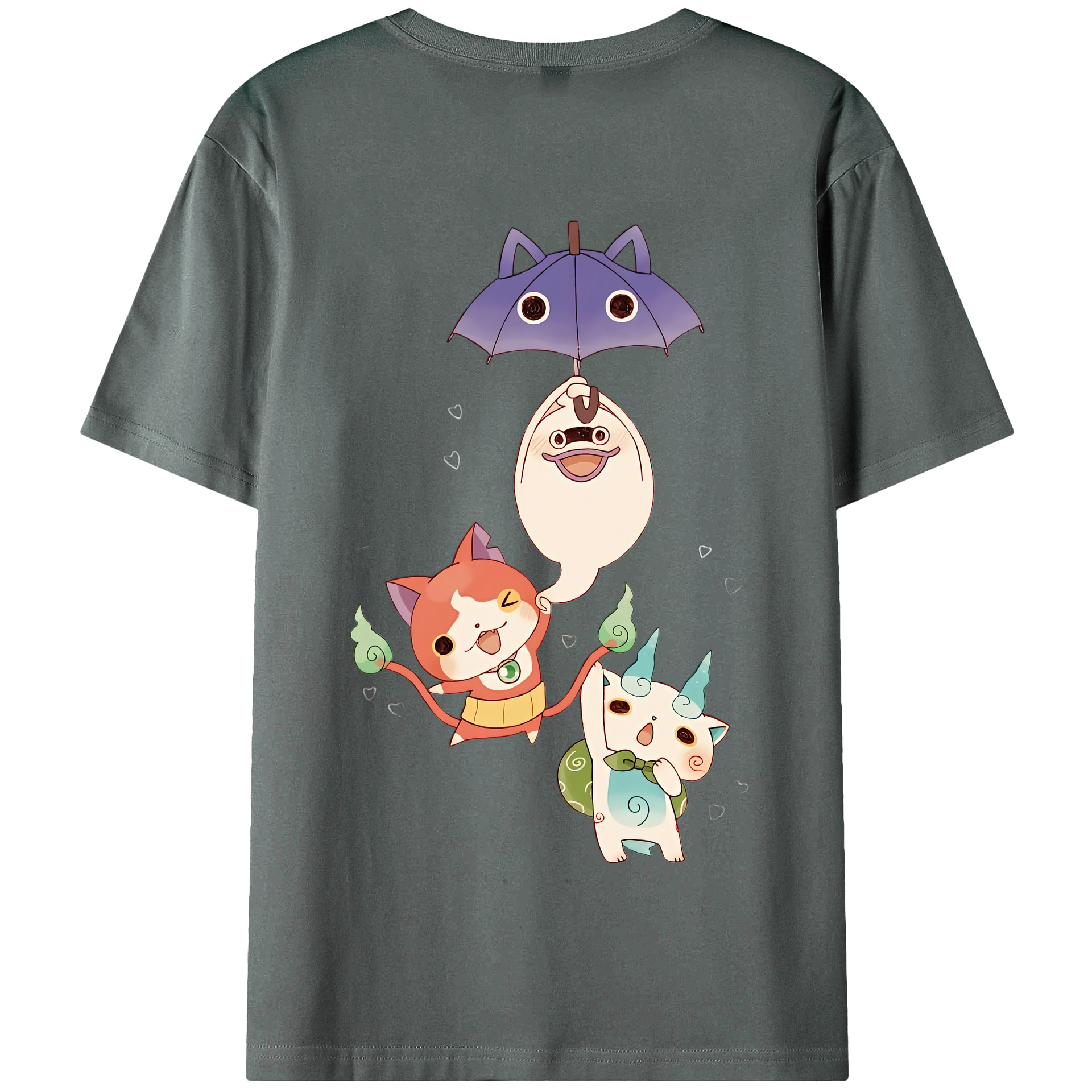 （画像用） 妖怪ウォッチ Yo-kai Watch 綿100％半袖Tシャツ（背面プリント）